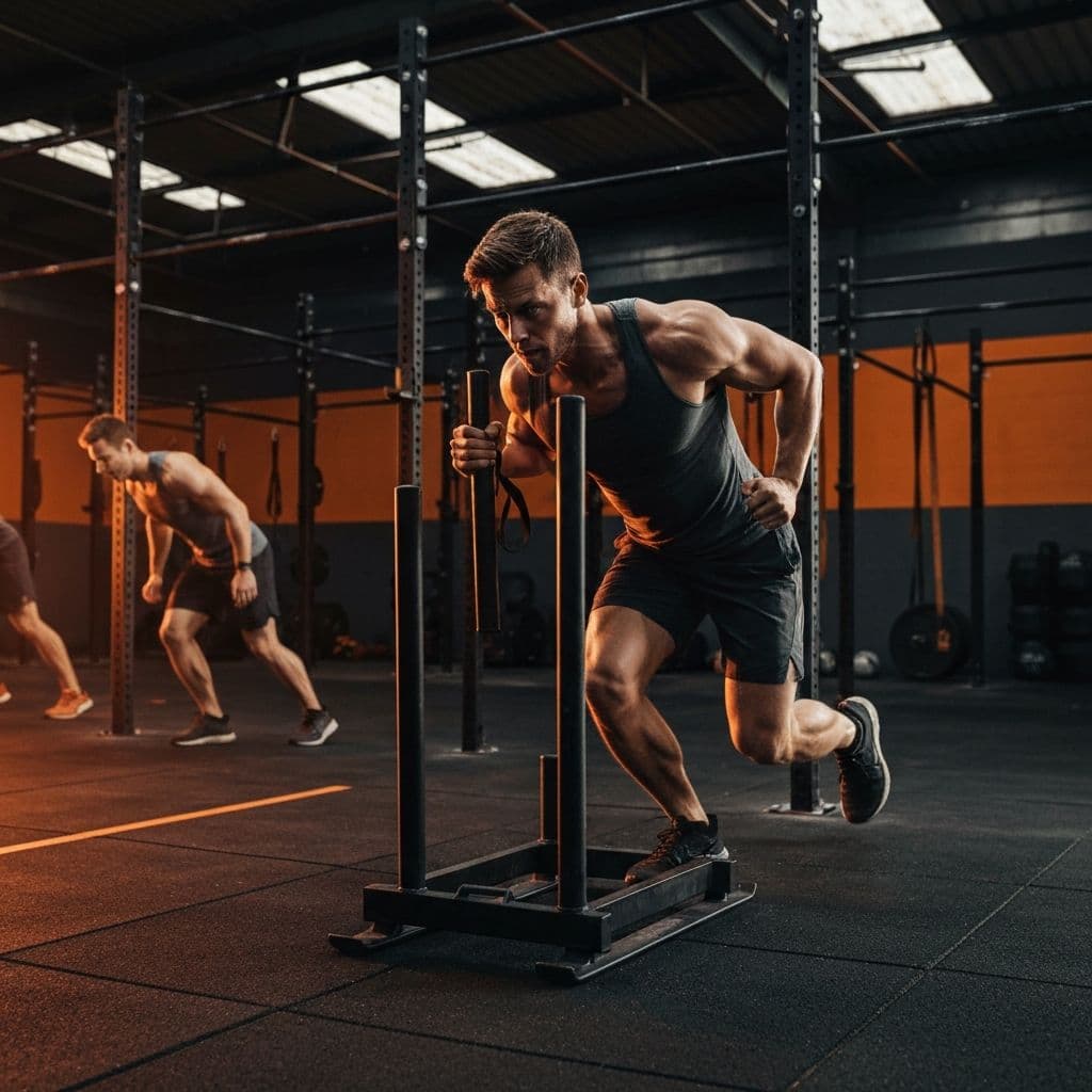 Clase de HYROX en Destino Fit, gimnasio en Teba